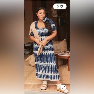 NWT Anthropologie Kato Tie-Dye Midi Dress. Size L.